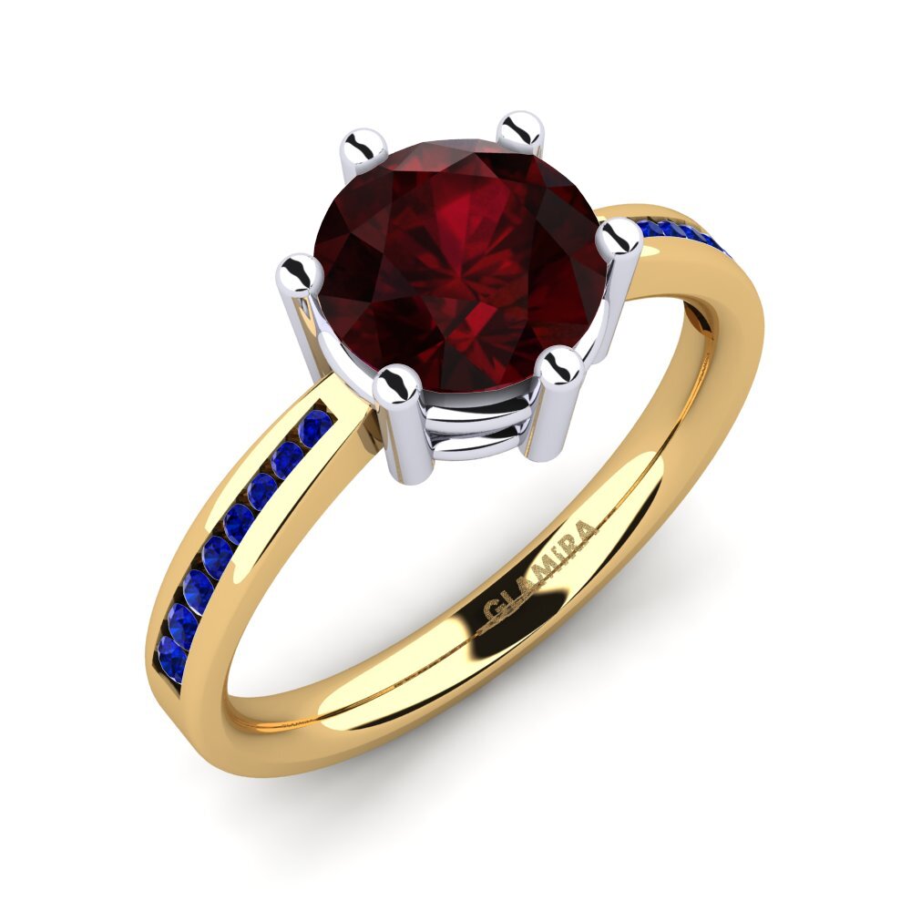 14k Yellow & White Gold Engagement Ring Alita 1.6 crt