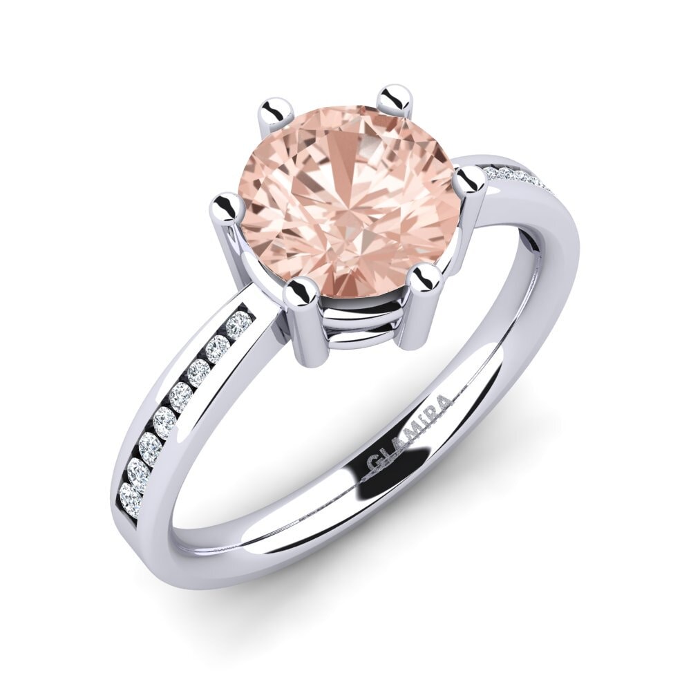 Morganite Engagement Ring Alita 1.6 crt