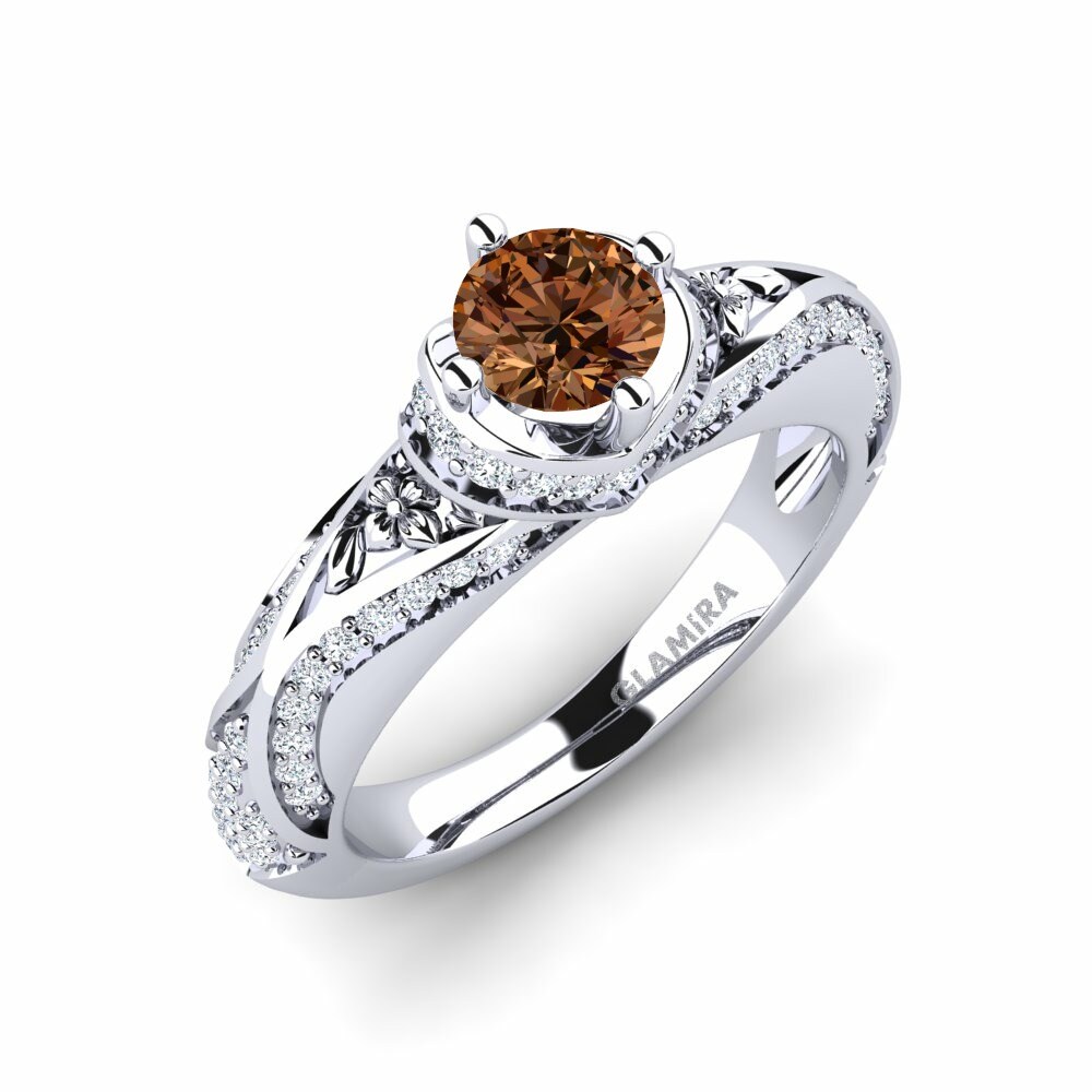 Brown Diamond Engagement Ring Amorina