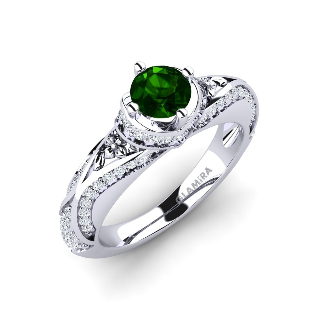 Green Tourmaline Engagement Ring Amorina