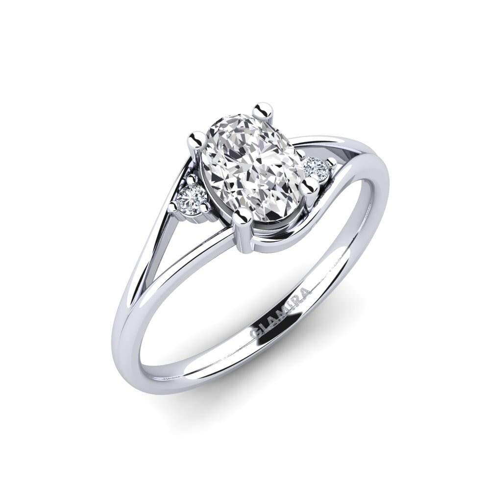 Side-Stone Engagement Ring Ariel