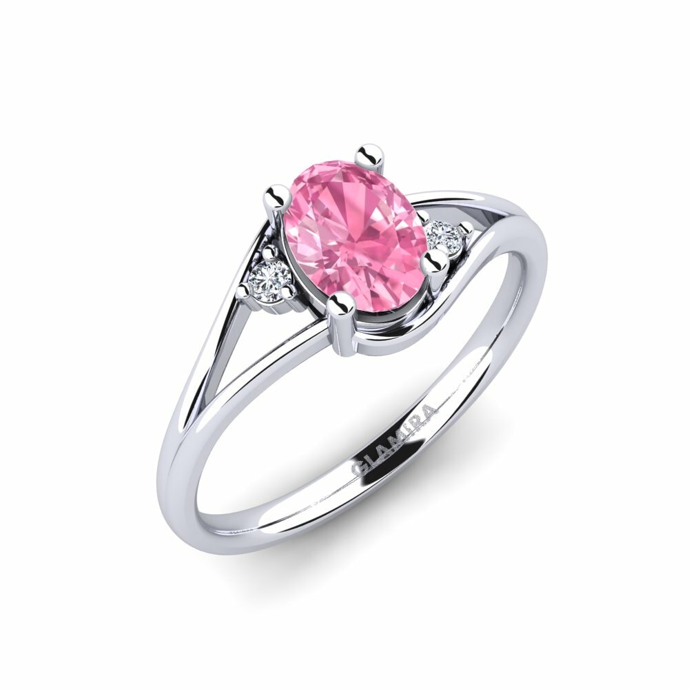 Forlovelsesring Ariel Pink safir