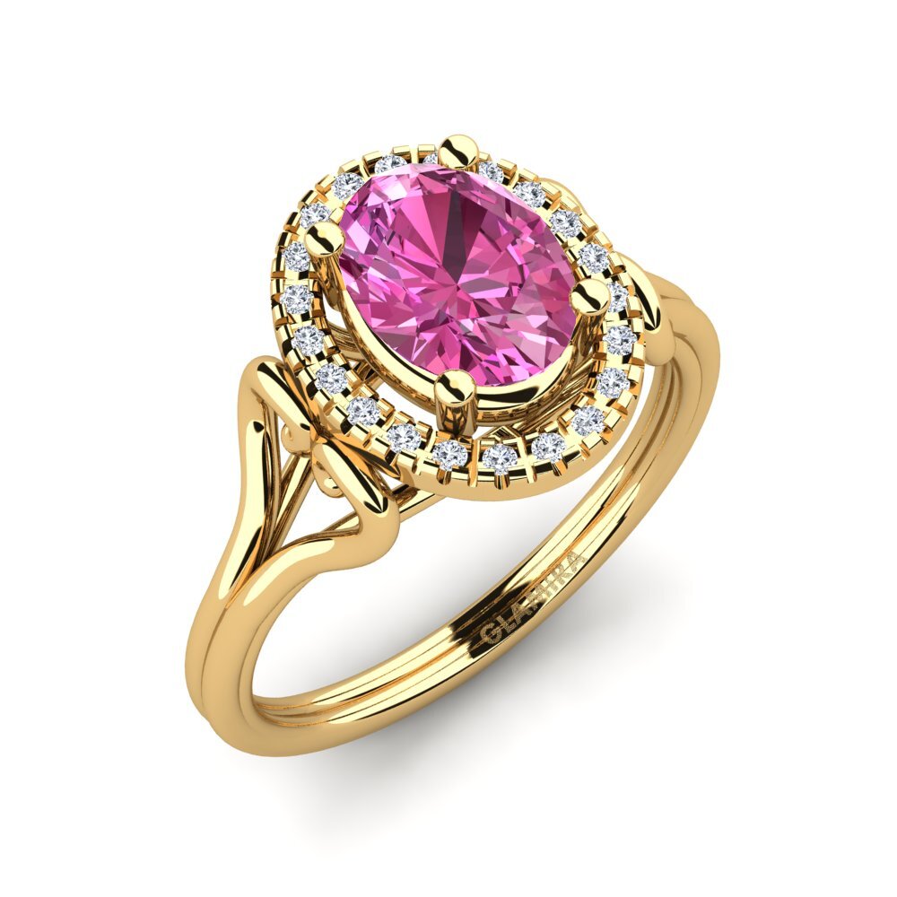 Pink Topaz Engagement Ring Azalea