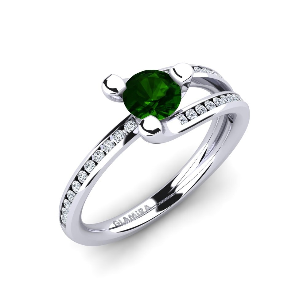 Green Tourmaline Engagement Ring Balbina