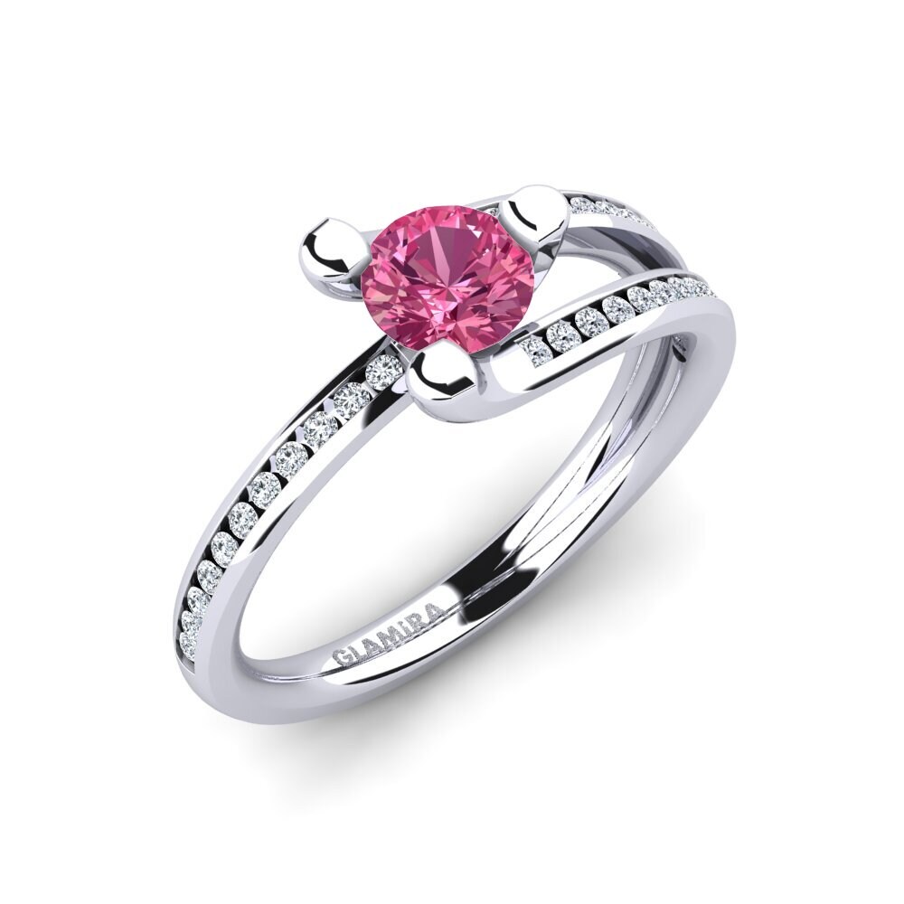 Pink Tourmaline Engagement Ring Balbina