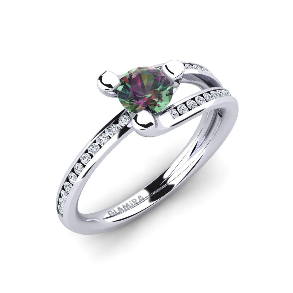 Mystic Topaz Engagement Ring Balbina