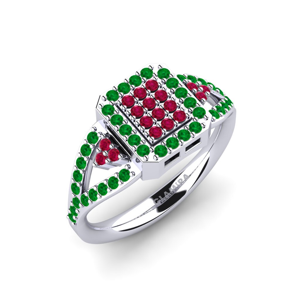 14ct White Gold Engagement Ring Barletta
