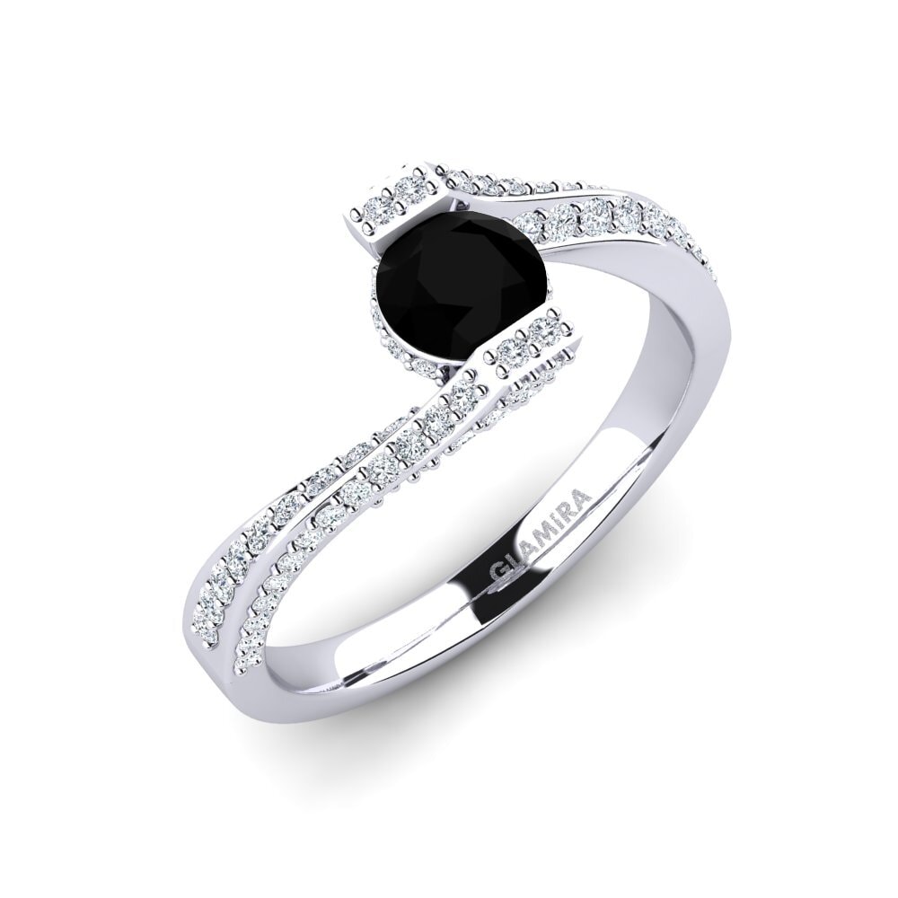 Black Onyx Engagement Ring Brenda
