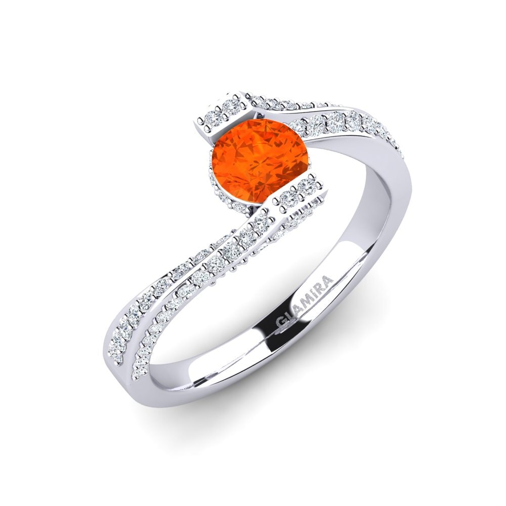 Fire Opal Engagement Ring Brenda
