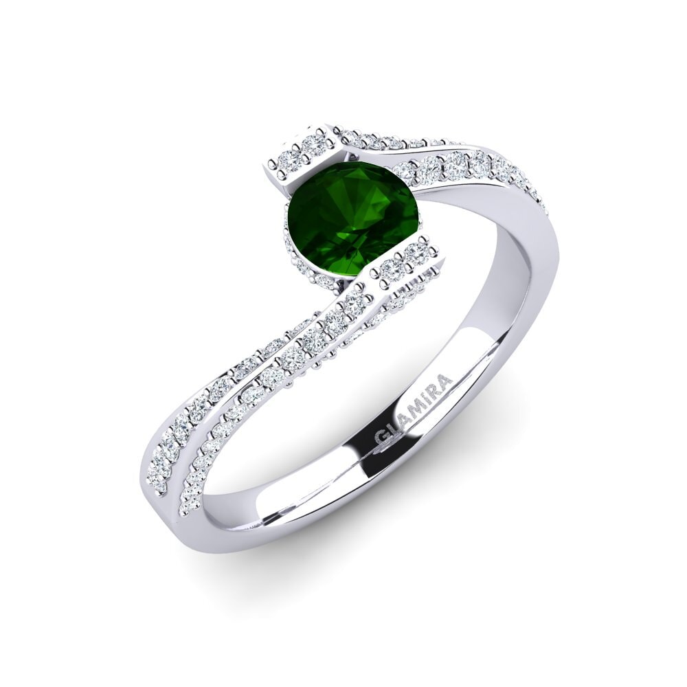 Green Tourmaline Engagement Ring Brenda