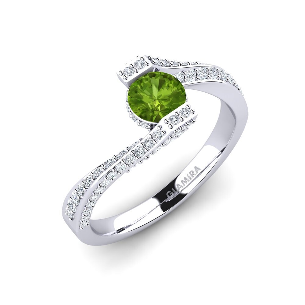 Peridot Engagement Ring Brenda