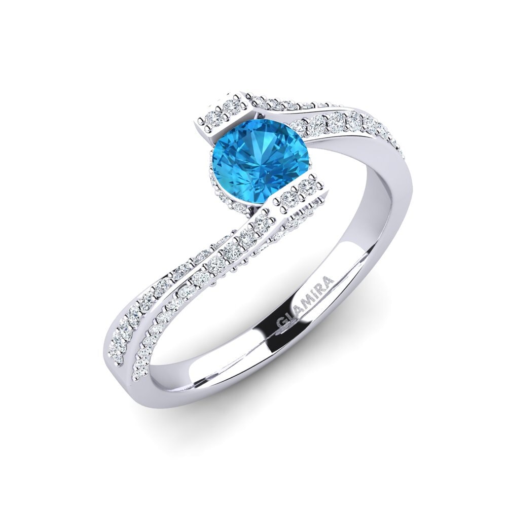 Blue Topaz Engagement Ring Brenda
