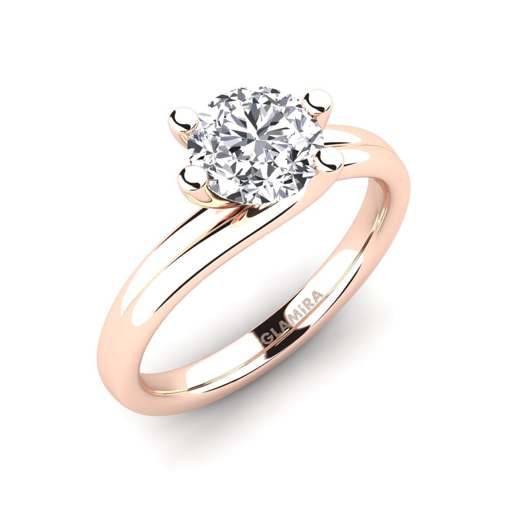 14ct Rose Gold Engagement Ring Bridal Dream 1.25 crt
