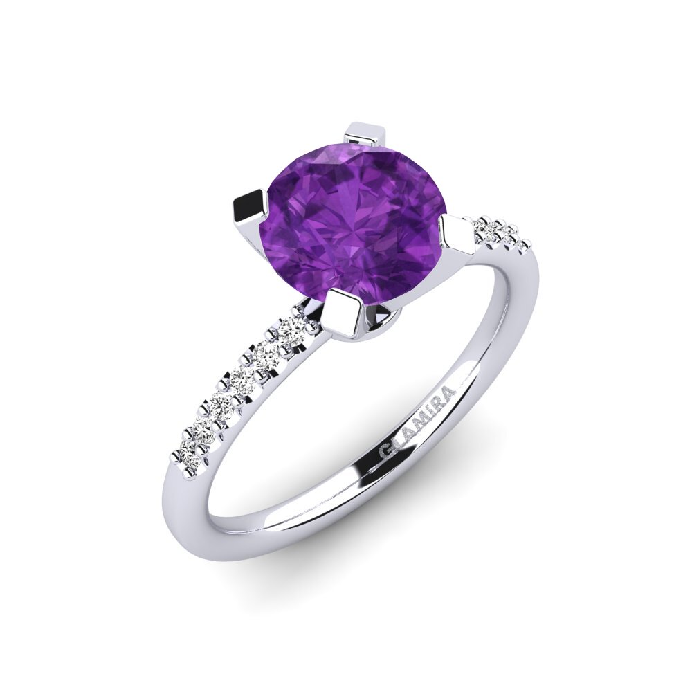 Amatista Anillo de compromiso Cadence 1.6 crt