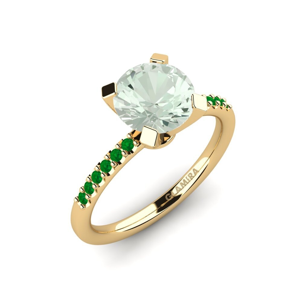 9ct Yellow Gold Engagement Ring Cadence 1.6 crt