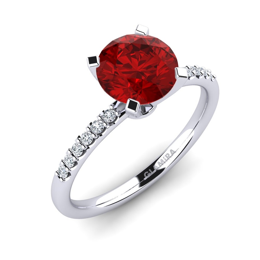 Ruby (Lab Created) Engagement Ring Cadence 2.0 crt