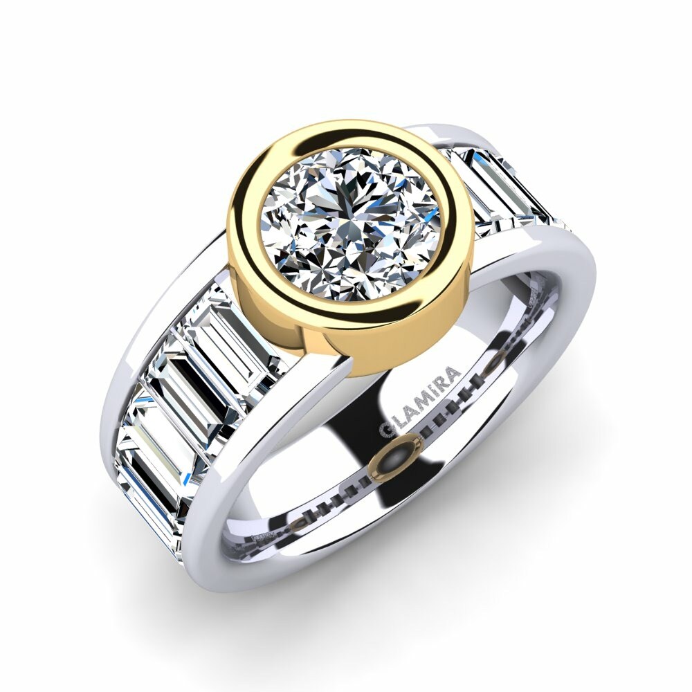 單鑽密鑲 施華洛世奇水晶 訂婚戒指 Colomba