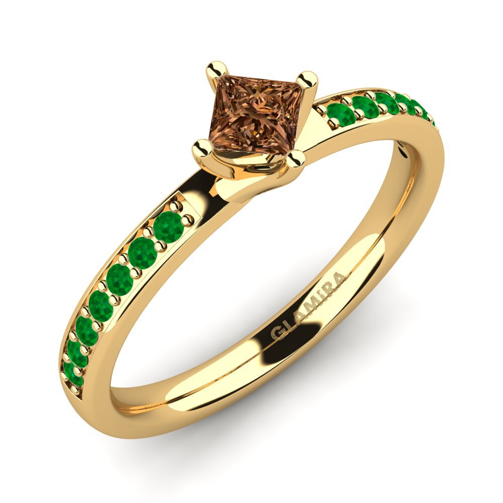 585 Gult Guld Forlovelsesring Dixie