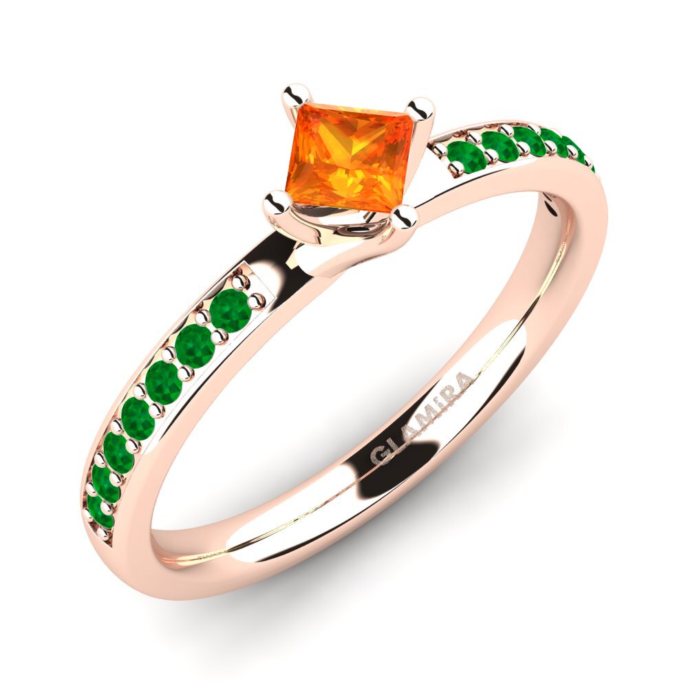 9K Rose Gold Engagement Ring Dixie