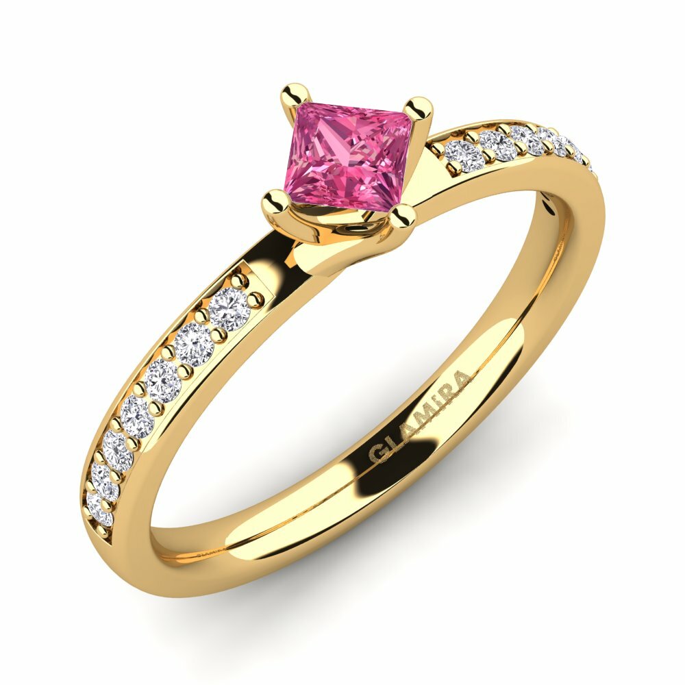 14K Geel Goud Verlovingsring Dixie