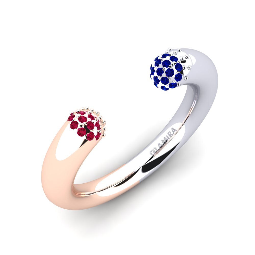 14K Rood & Wit Goud Robijn Ringen Delmore