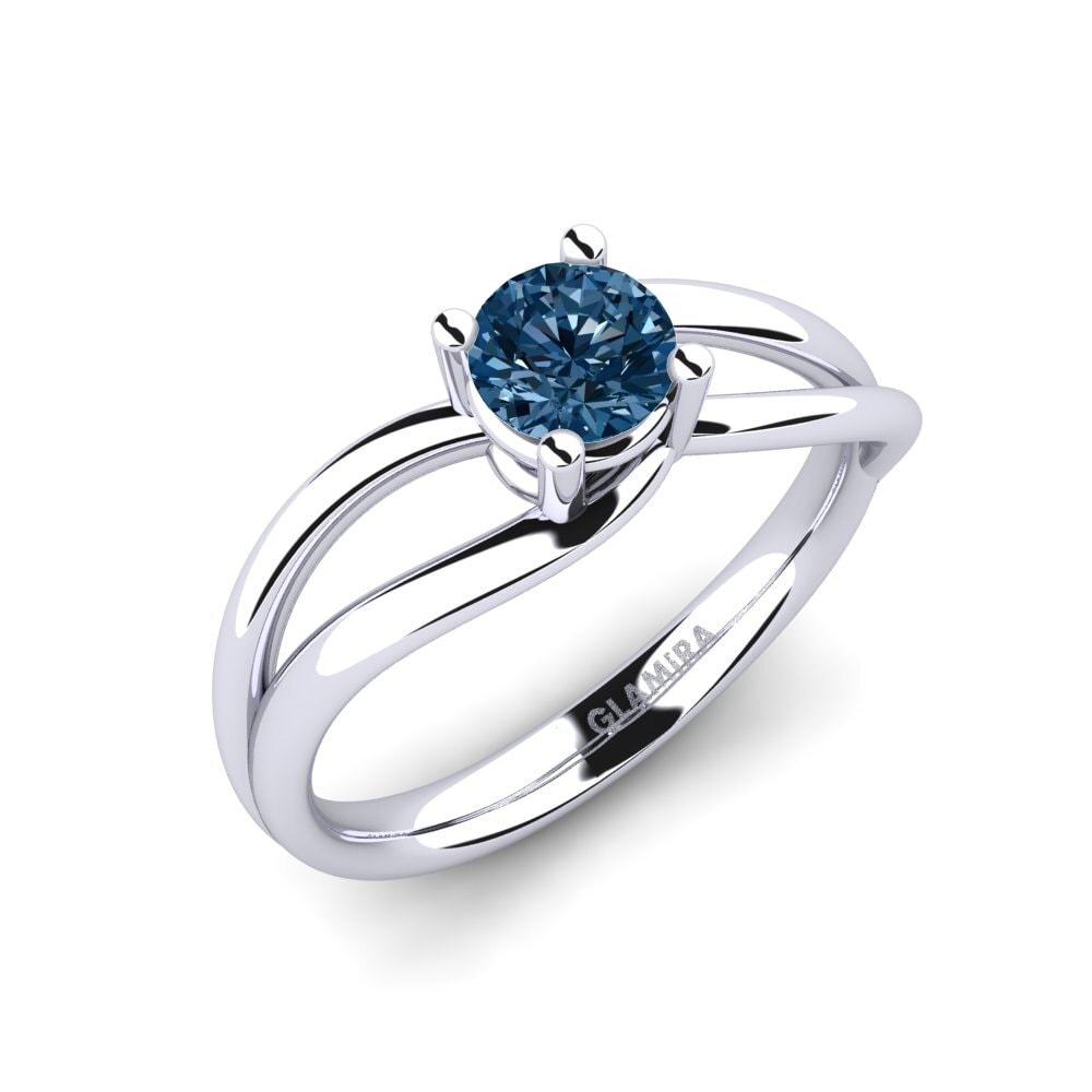 Blue Diamond Engagement Ring Federica