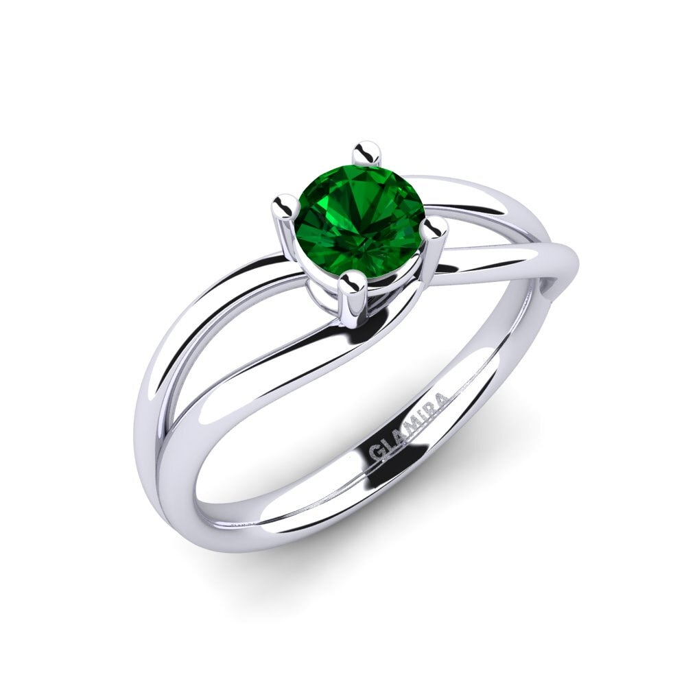 Circonita Verde Anillo de compromiso Federica