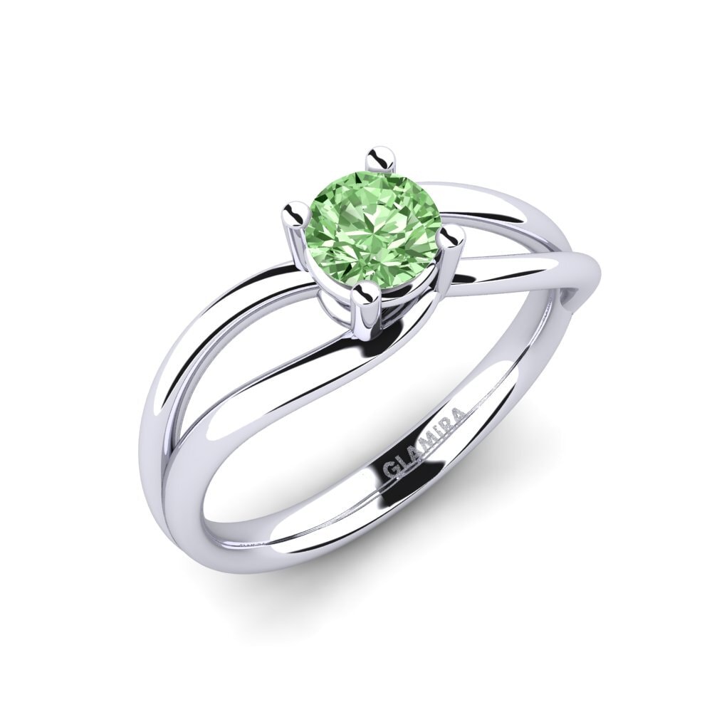 Green Diamond Engagement Ring Federica