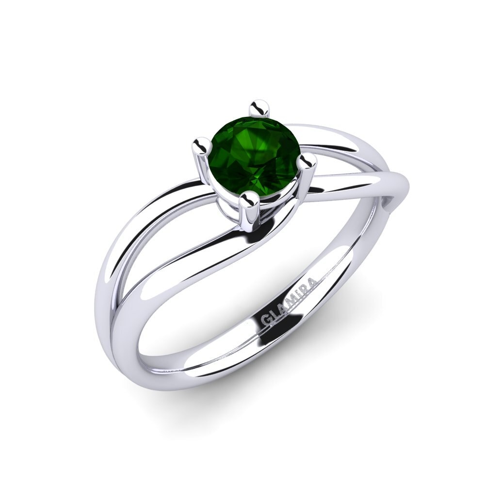 Turmalina verde Anillo de compromiso Federica
