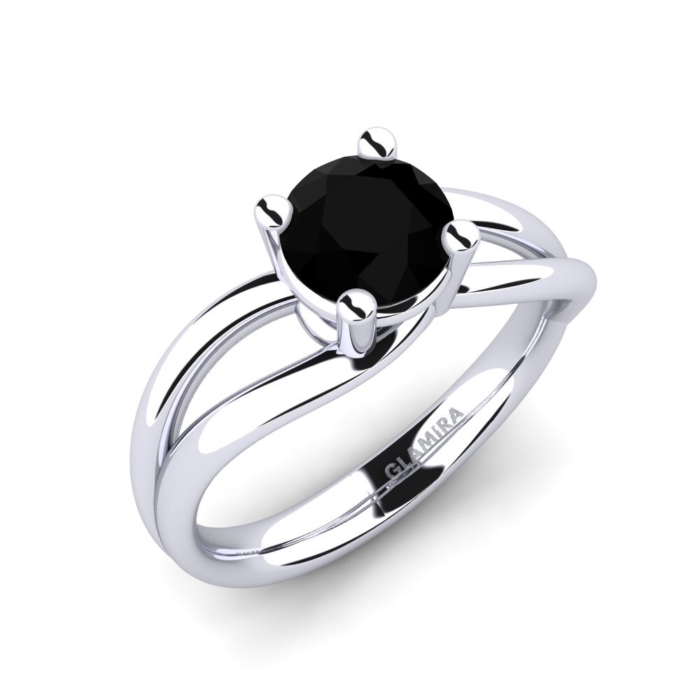 Black Diamond Engagement Ring Federica 1.00 crt