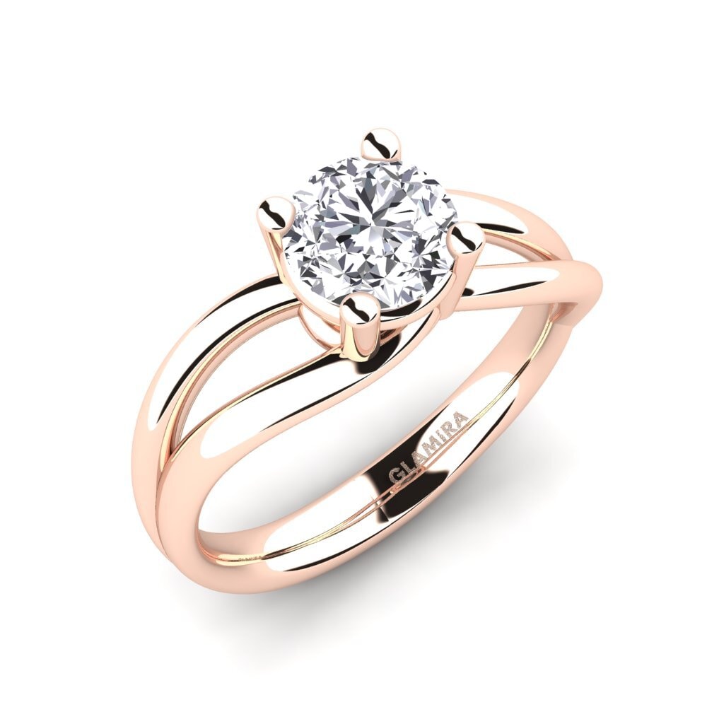14ct Rose Gold Engagement Ring Federica 1.00 crt