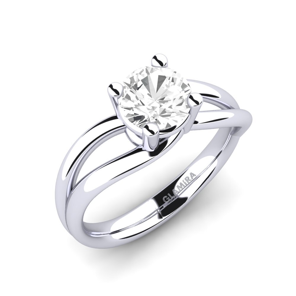 White sapphire Engagement Ring Federica 1.00 crt