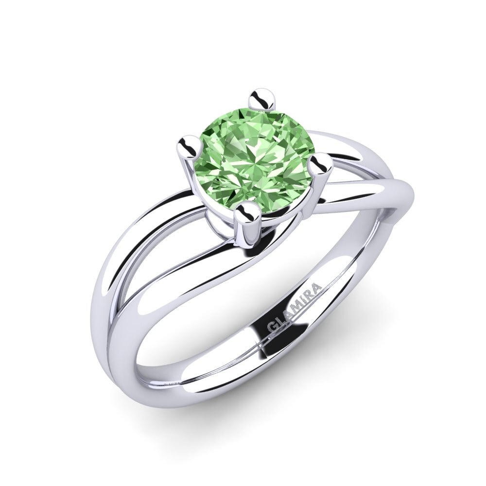Green Diamond Engagement Ring Federica 1.00 crt