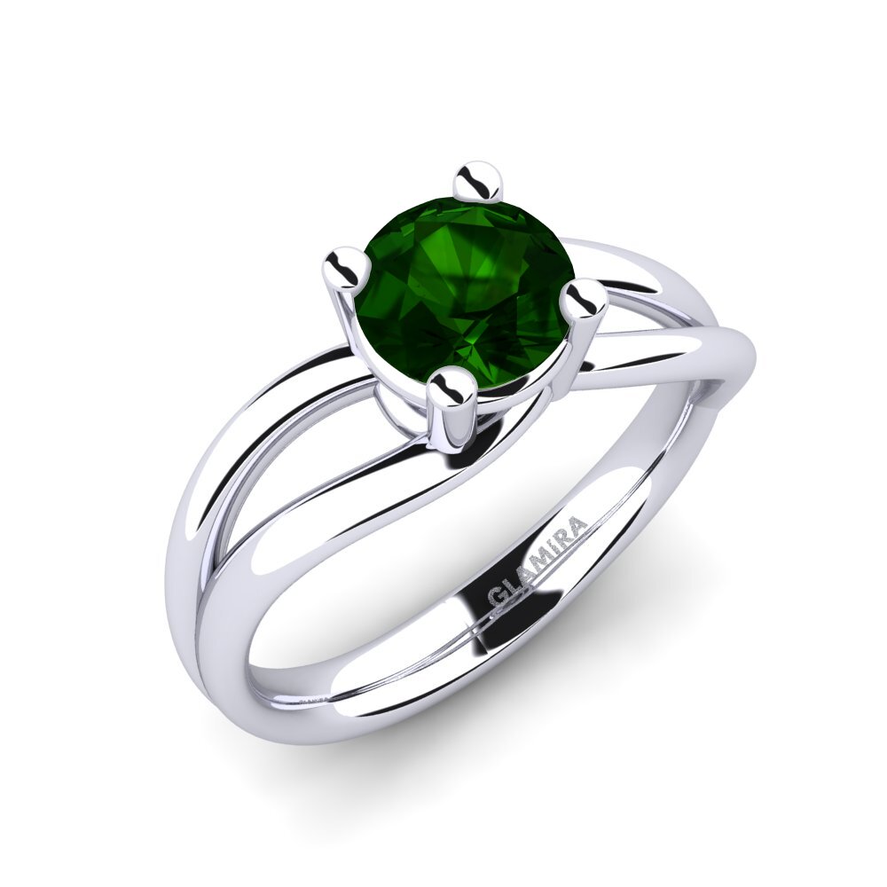 Tourmaline Verte Bague de fiançailles Federica 1.00 crt