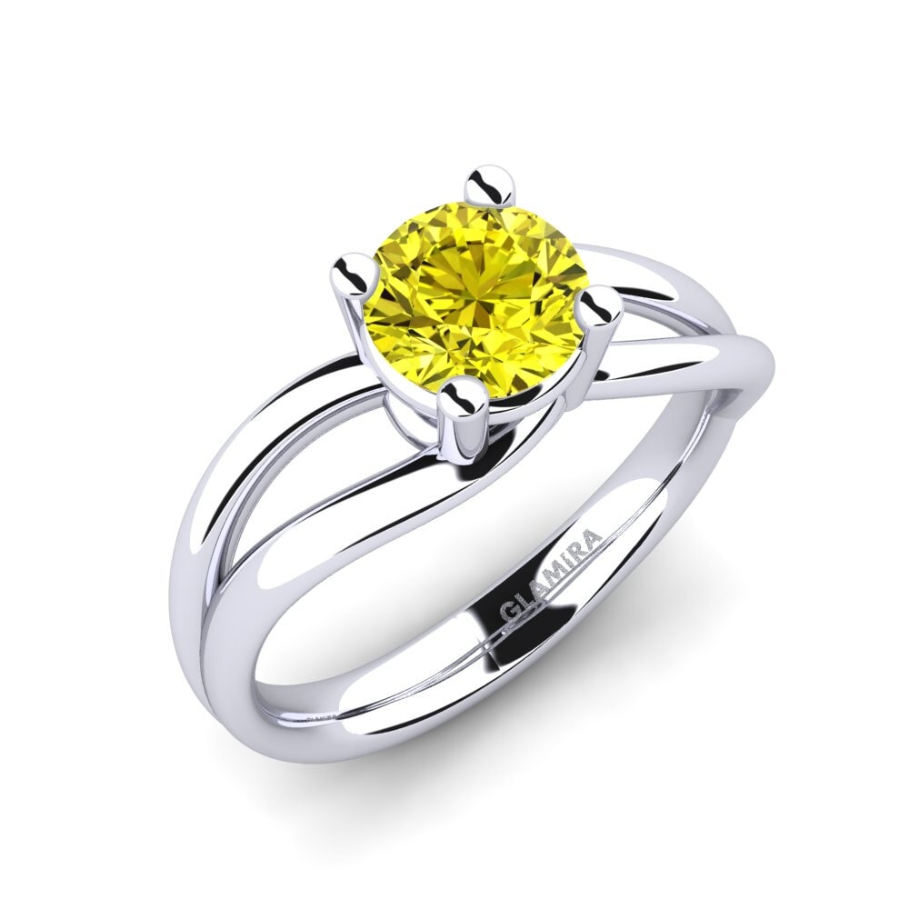 Yellow Diamond Engagement Ring Federica 1.00 crt