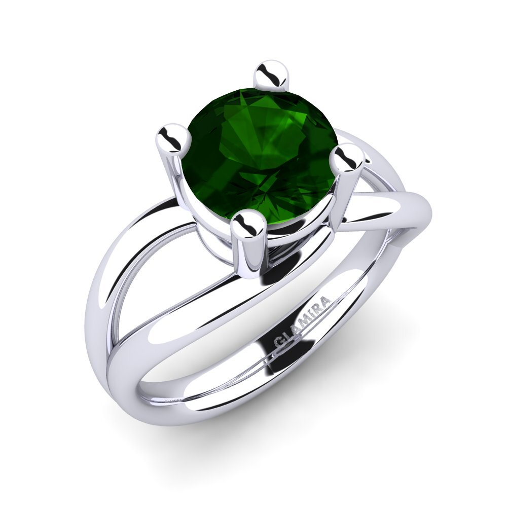 Tourmaline Verte Bague de fiançailles Federica 2.00 crt