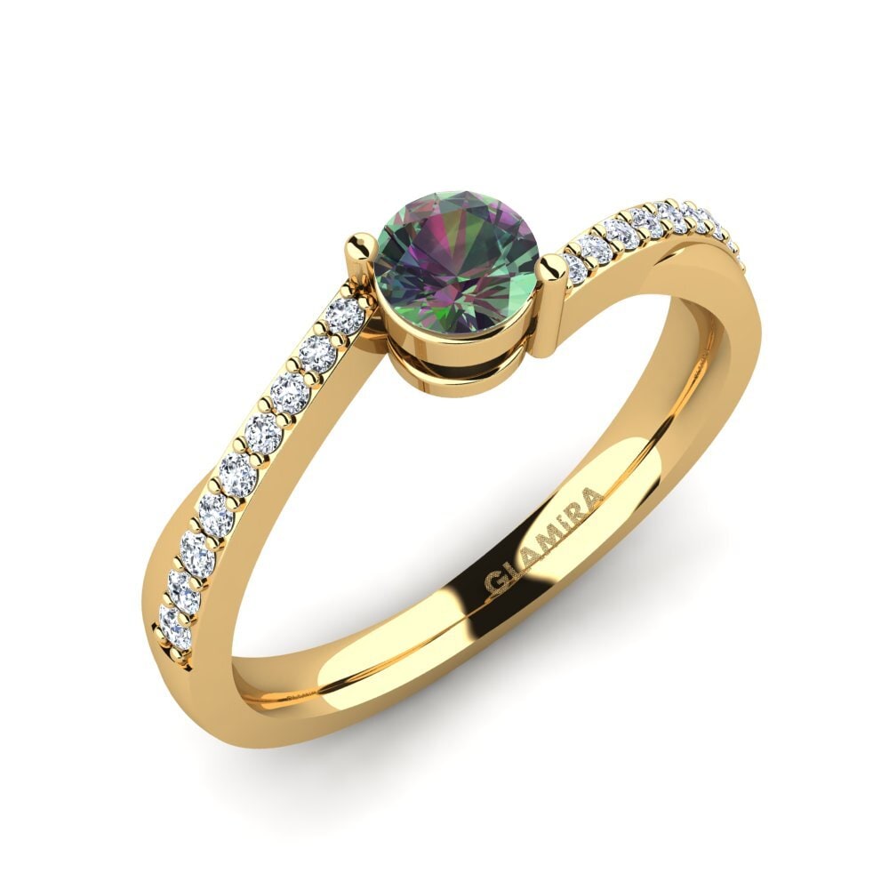 Mystic Topaz Engagement Ring Gemma