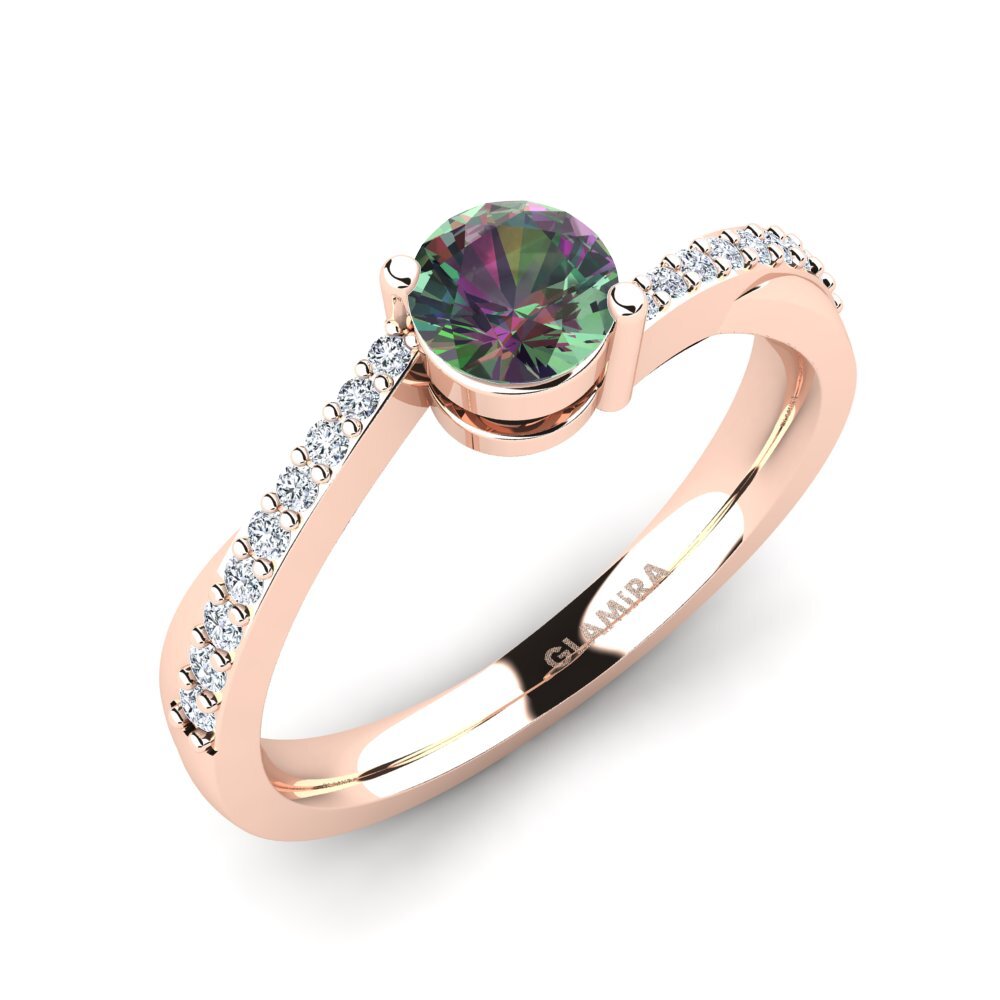 Mystic Topaz Engagement Ring Gemma 0.5 crt