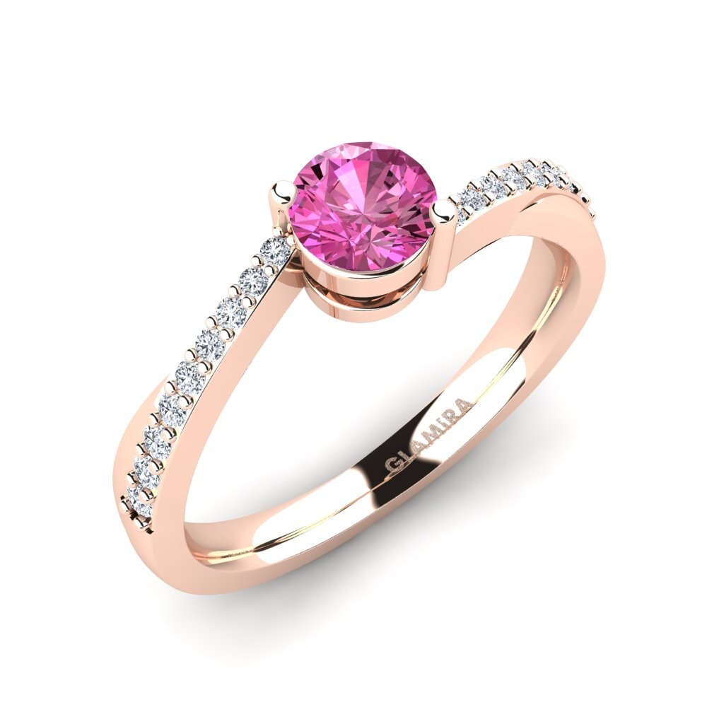 Pink Topaz Engagement Ring Gemma 0.5 crt