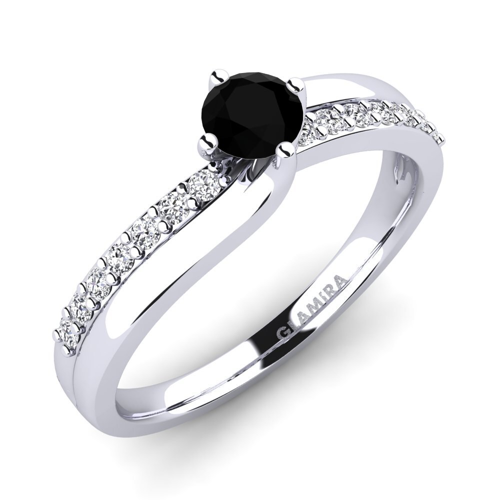 950 Palladium Black Diamond Diamonds Ring Lia