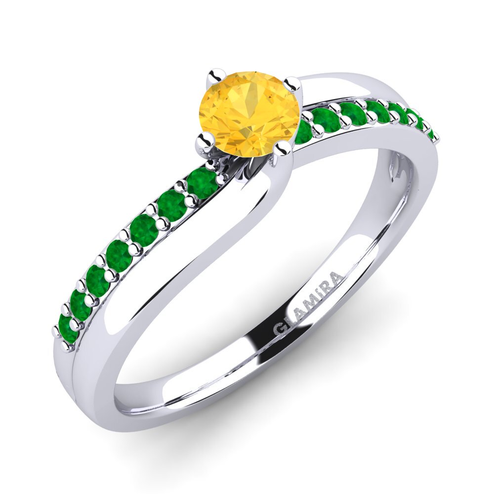 14ct White Gold Diamonds Ring Lia