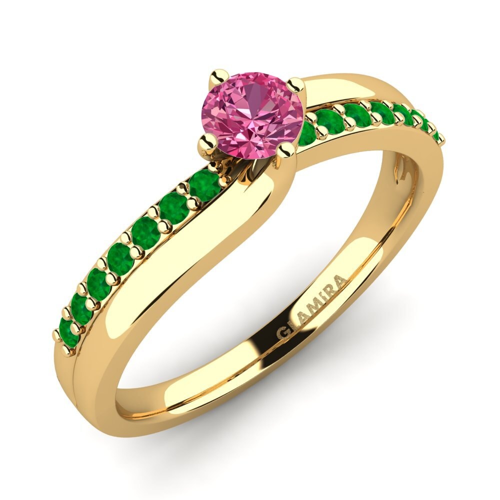 9ct Yellow Gold Diamonds Ring Lia