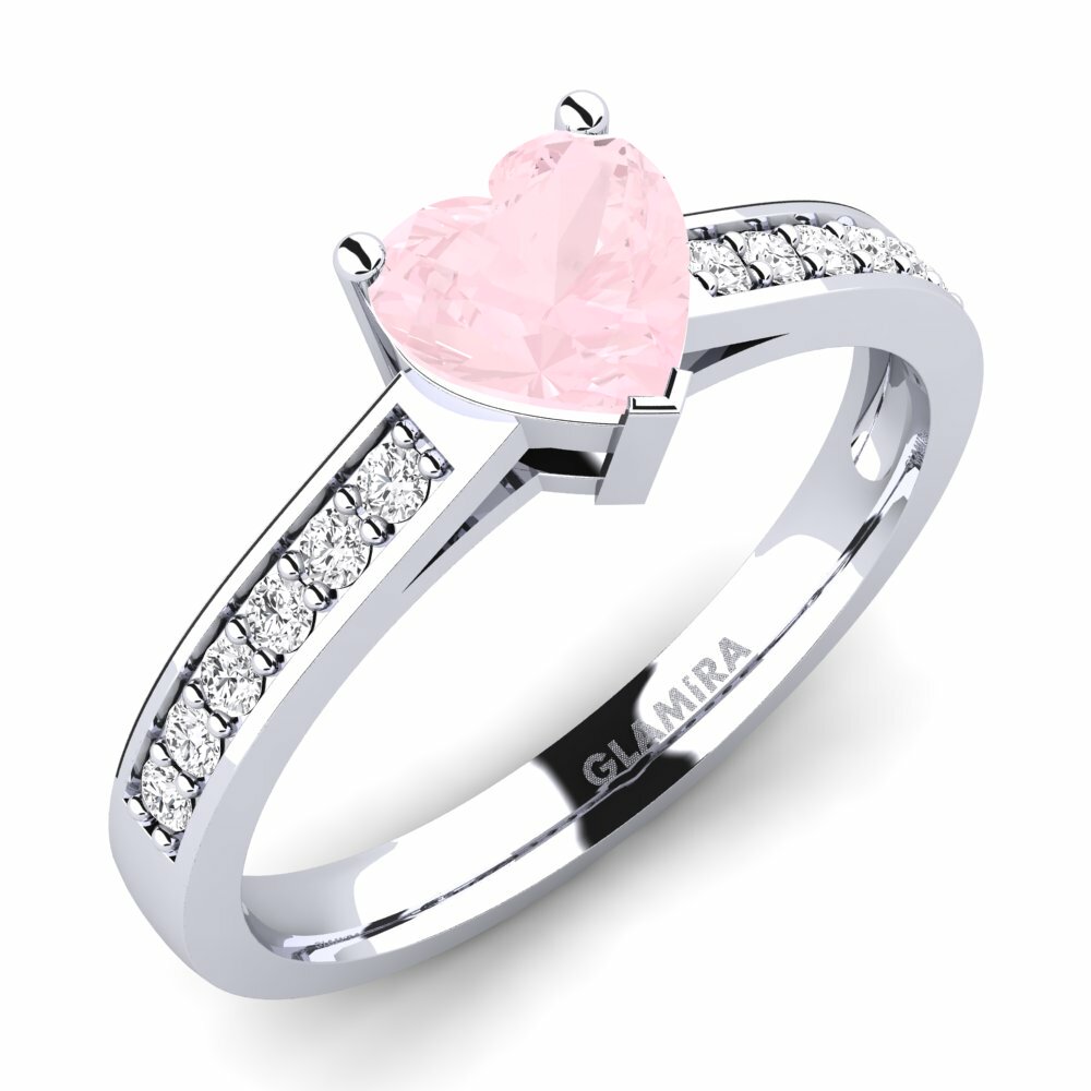 Anillo de compromiso cuarzo rosa hotsell