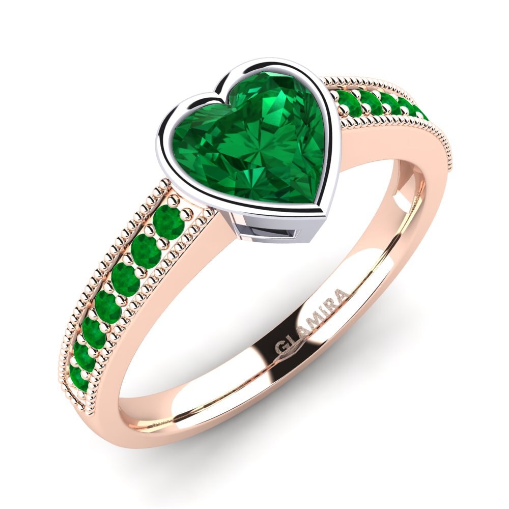 18K Rose & White Gold Engagement Ring Chole