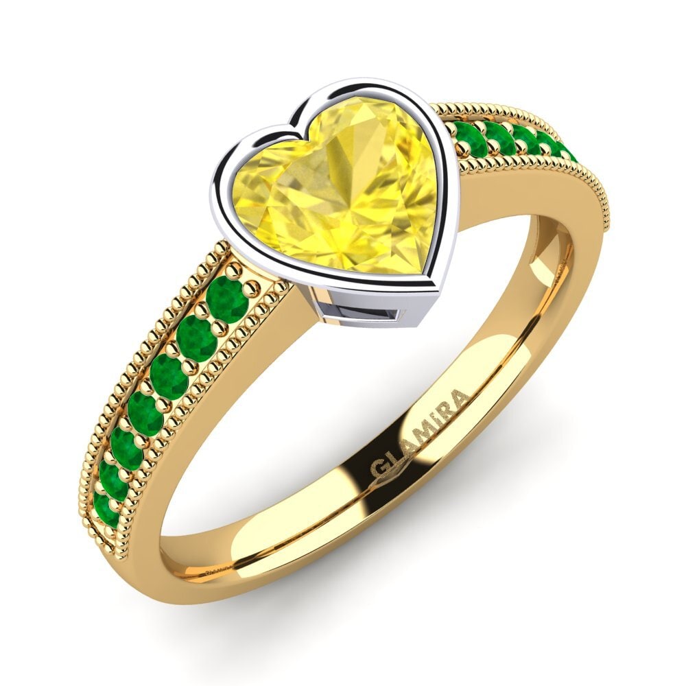 14ct Yellow & White Gold Engagement Ring Chole