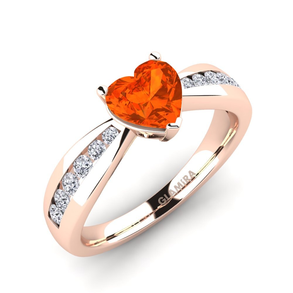 Fire Opal Engagement Ring Nicole