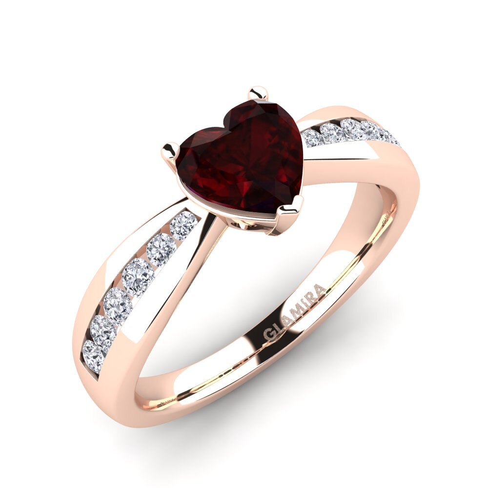 Garnet Engagement Ring Nicole