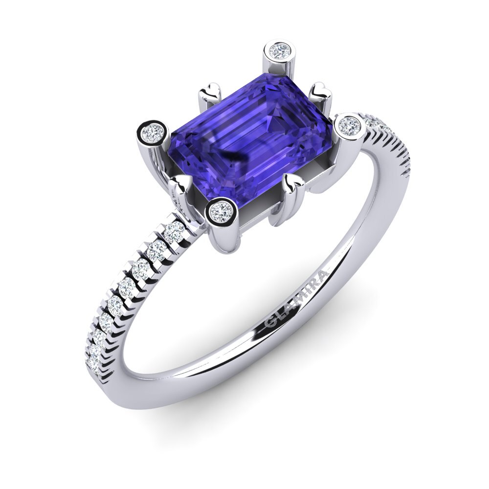 Tanzanite Engagement Ring Margarita