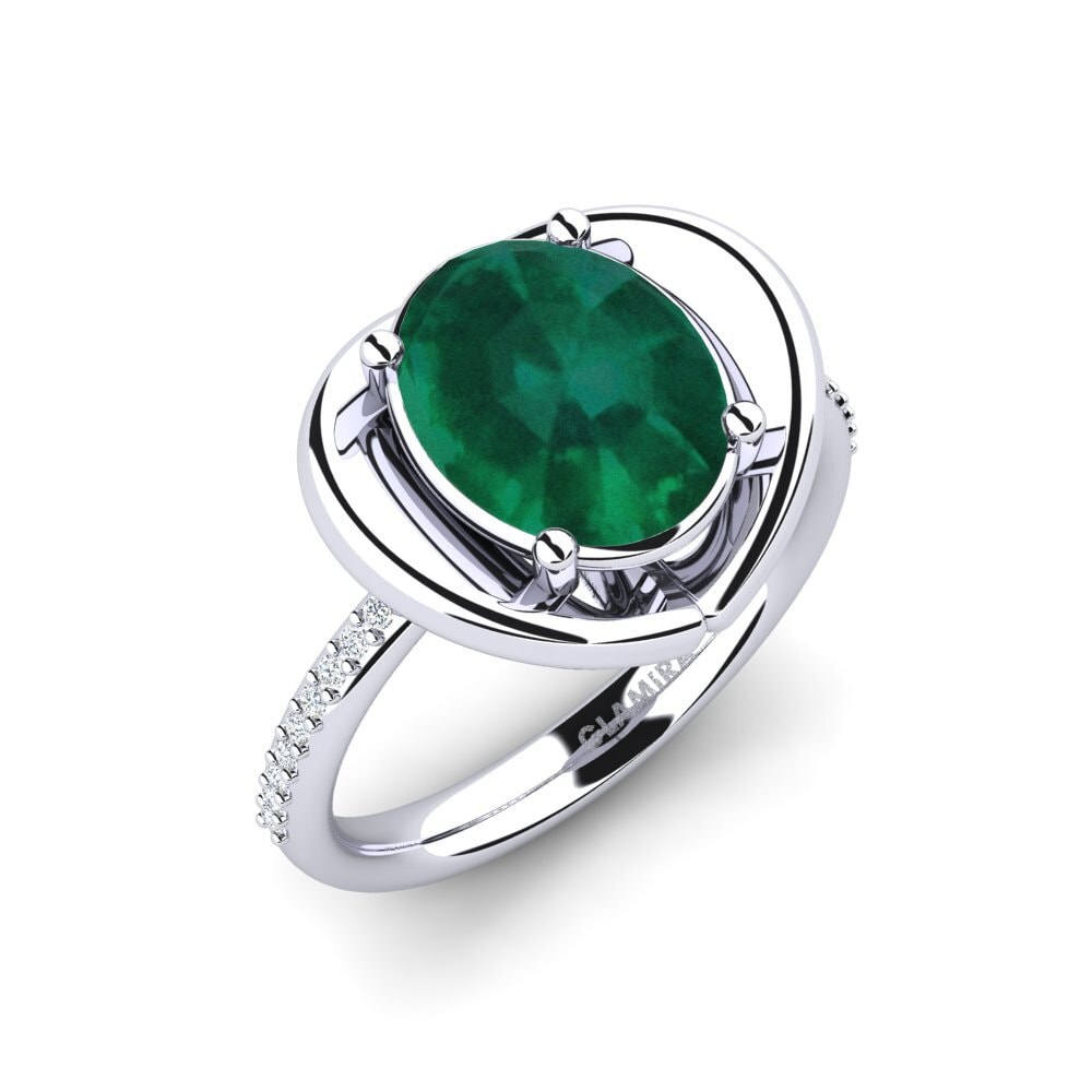 Émeraude Bague de fiançailles Johila
