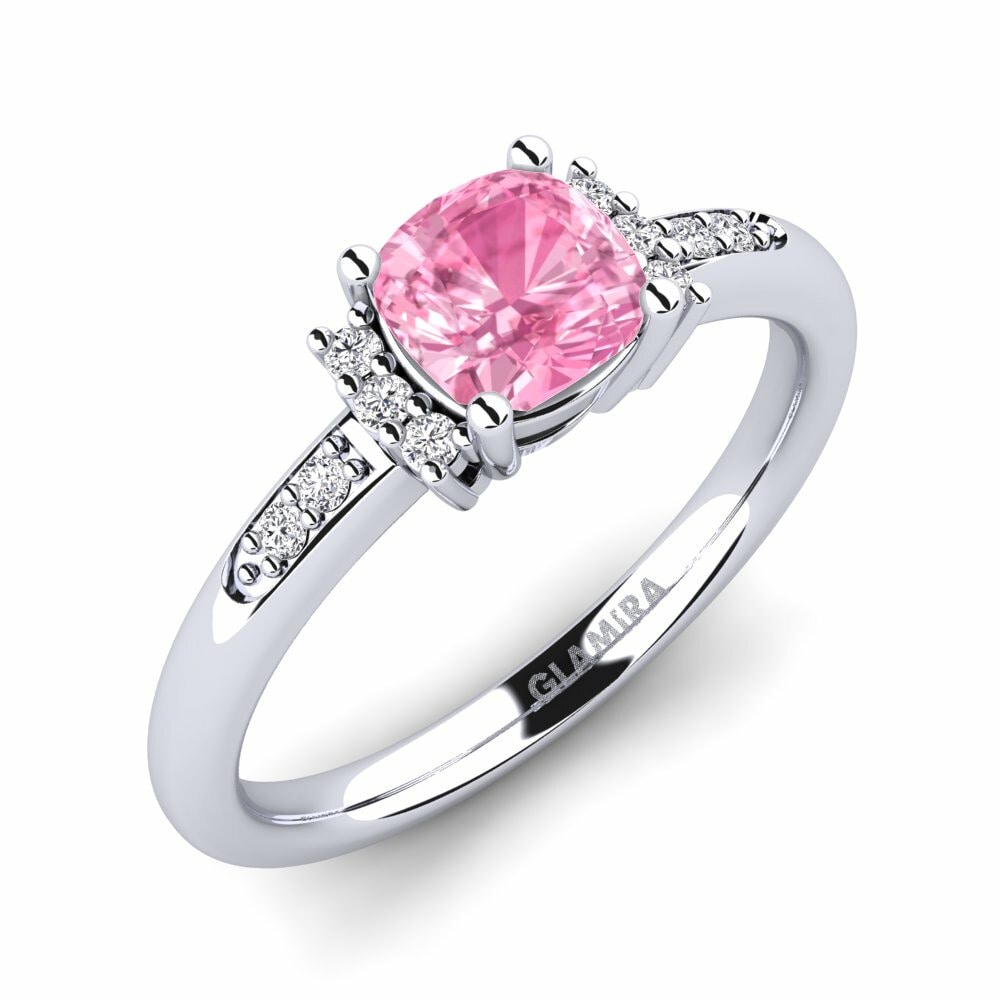 Pink Sapphire Engagement Ring Lenny